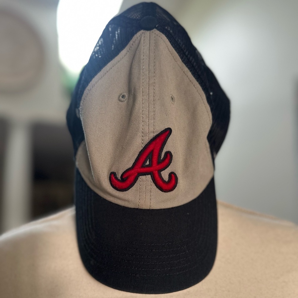 47 Black and Tan Cap with Red Emblem